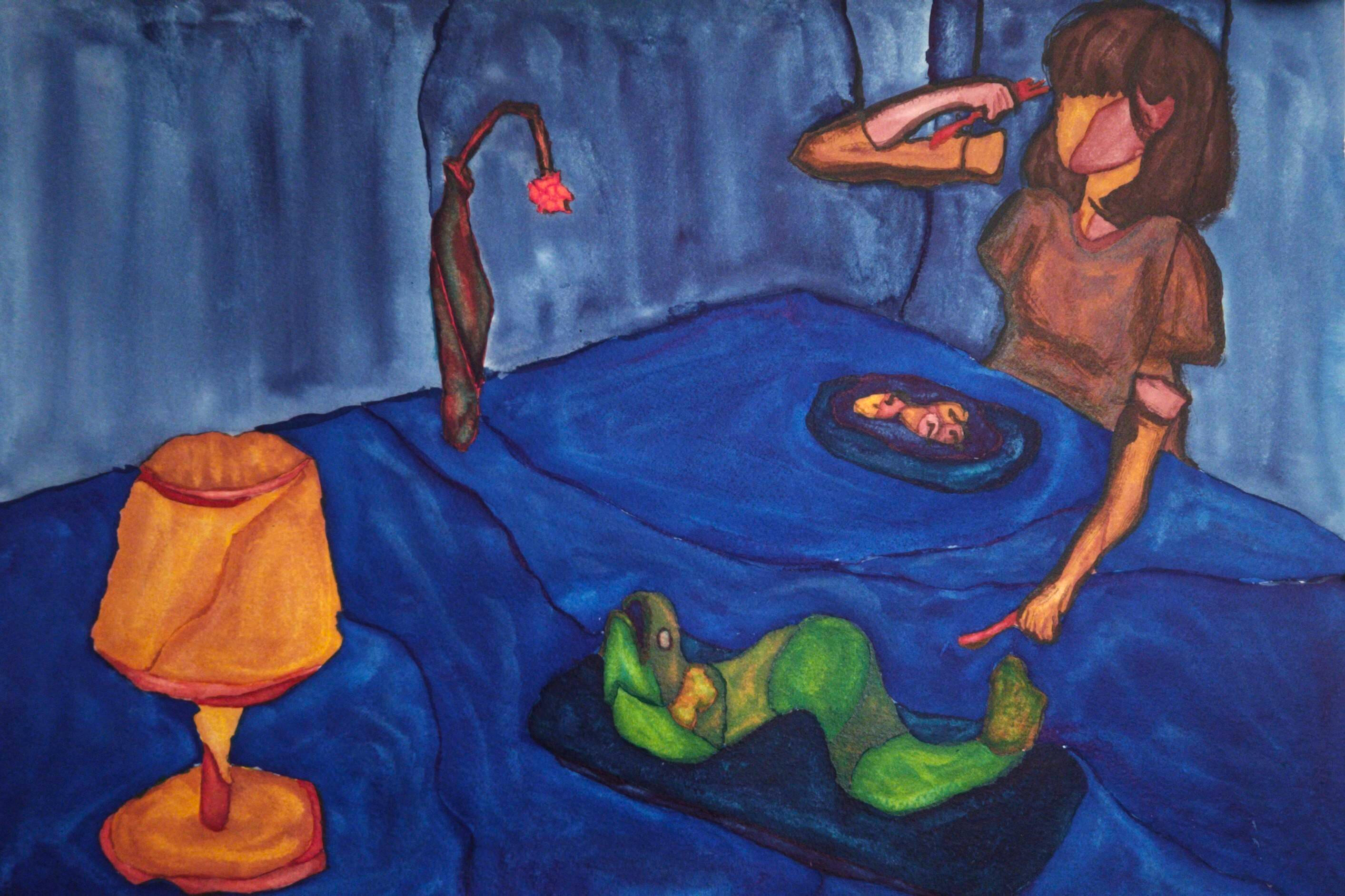 **^Teddy Bear^**\n~Oil on canvas board , 2026~